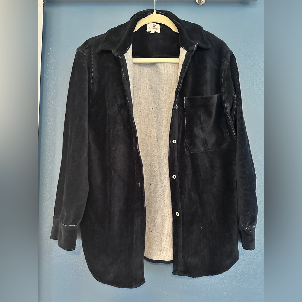 Sundry Blue Lightweight Shirt Jacket